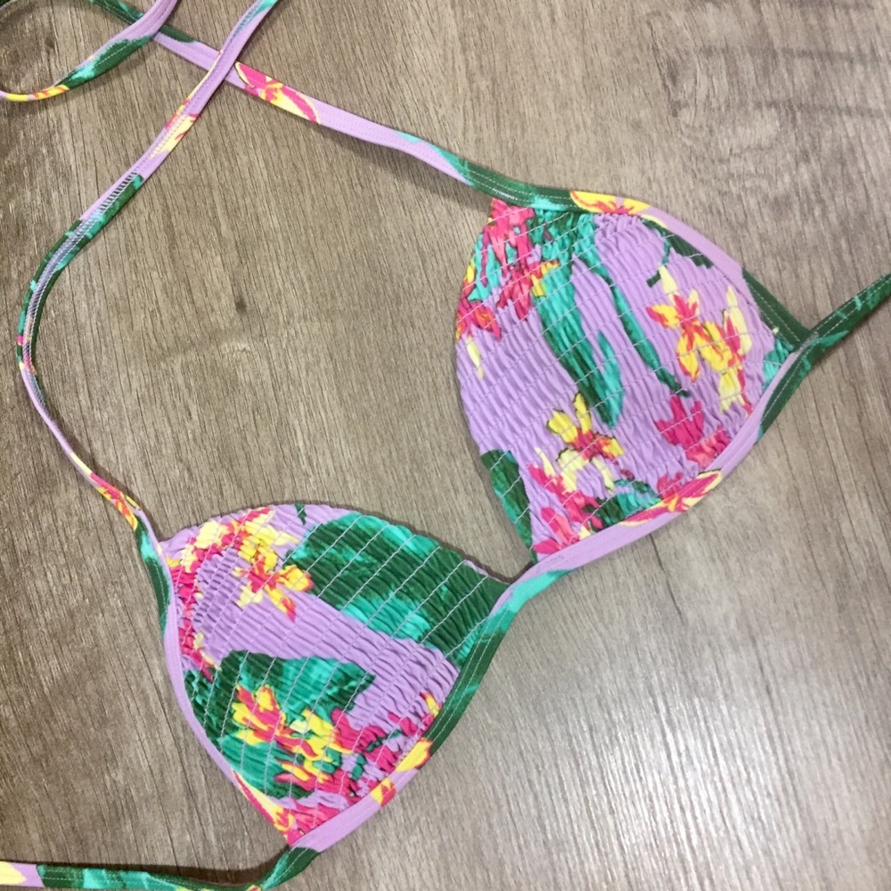 Aerie • Swim • Purple • Flower • Top - Picture 2 of 4
